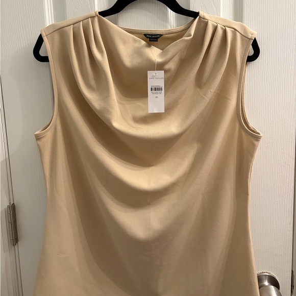 Ann Taylor Tops - Ann Taylor Draped Neck Sleeveless Top